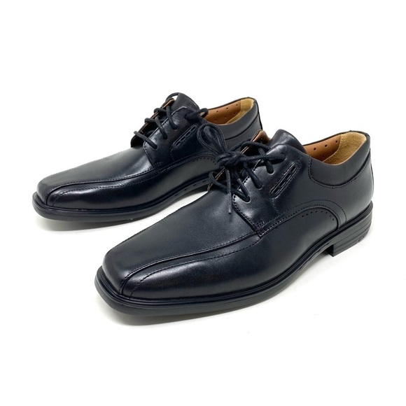 Clarks Un Kenneth Lace Black Leather Oxford main image 7